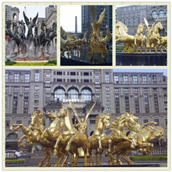 阿波羅戰(zhàn)車雕塑|太陽(yáng)神戰(zhàn)車銅雕