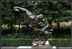 殘疾人運(yùn)動銅雕塑