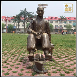 中醫碾藥雕塑|碾藥情景小品