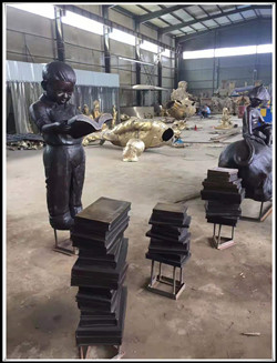 校園讀書雕塑|加工校園讀書雕塑