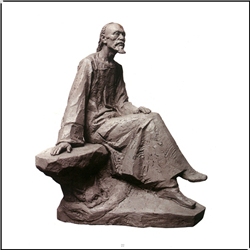 古代作家蒲松齡人物雕塑